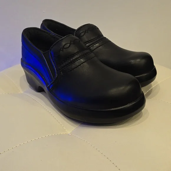 Ariat Workforce black clogs women's leather  static dissipating 5 1/2 new Shoea - Picture 4 of 8